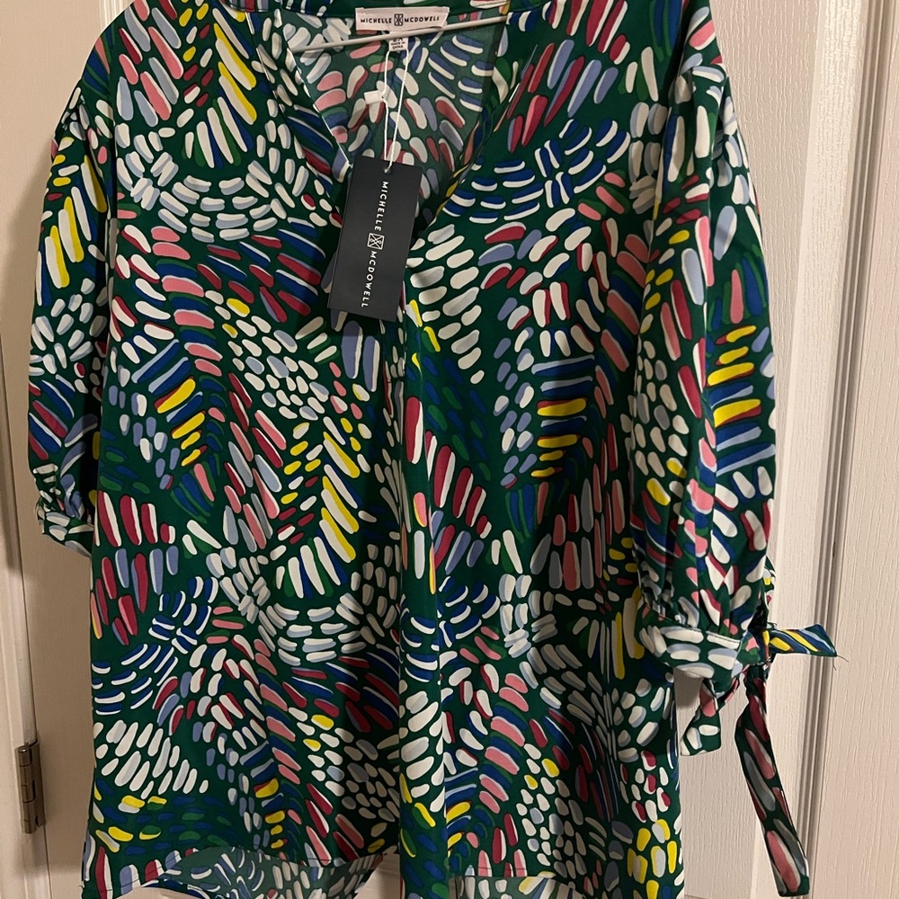 Colorful Patterned Blouse